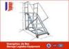 Warehouse adjustable Power coating Truck Step Ladder with handrails