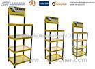 Injection Molded Plastic Shelf Display Polypropylene / PP Display Racks 3 layer