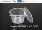 Disposable plastic storage food containers with lids , round small PP Food Boxes