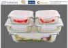 Kitchenware Large Or Small Airtight Borosilicate Glass Food Containers With Lids for storage