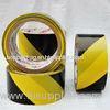 black and yellow PVC underground detectable warning tape for hazard warning