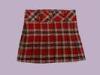 Full size girls short plaid skirts junior school uniform in Red