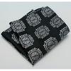 Black patterned Woven Pocket Squares , Men Suit Pocket Square for spring