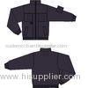 mens Black gabardine Winter Work Jackets uniform with metal zipper