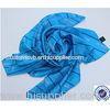 Blue summer printed silk scarves