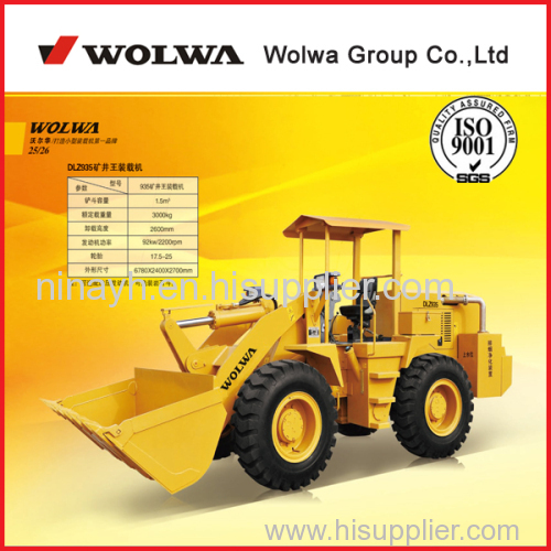 Wolwa band 5 ton loader wheel loader GLZ958 for export