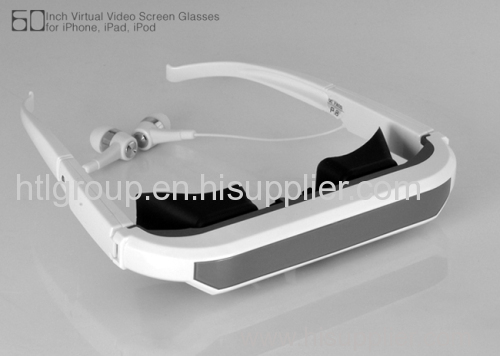 60 Inch Virtual Video Glasses with Stereo Sound Out for Iphone
