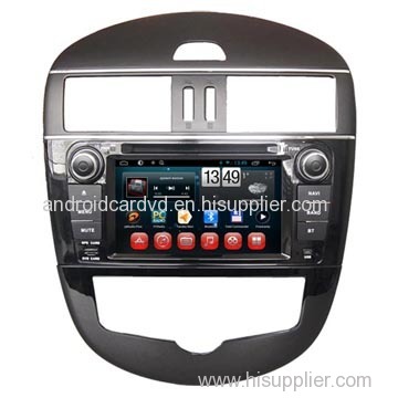 Factory Car Audio System Nissan Tiida USB DVD Player GPS / Glonass Navigation With TFT Screen