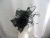 Polyester Crin Ladies Fascinator Hats Black Quill Trim For Horse Racing