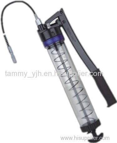 transparent 600cc grease gun with flexible hose