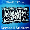 Eggshell Sticker Arts Graffiti