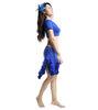 Lace Adult Black Blue Belly Dance Practice Costumes Latin Style OEM