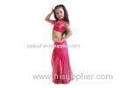 Lovely Fuschya Spandex Girls Belly Dancer Costume / Wear Free Size