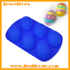 blue easter egg shape silicone bakeware