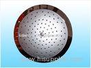 ABS / Chromed Plated Water Saving Overhead Shower Head , Saturating Spray With Silver Color