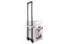 Square White Cardboard Trolley 2 - Wheels With Glossy Varnishing