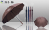 Automatic Open Straight Umbrellas Fiber Ribs Straight Rubberized EVA Handle Big Size factory