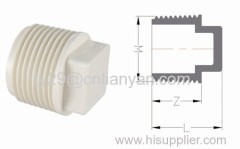PVC-U THREADED FITTINGS FOR WATER SUPPLY MALE PLUG
