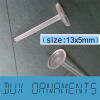 Jewelry Wholesale earring post blank hypoallergenic Plastic the spike and the base of plastic Earring Stud Findings