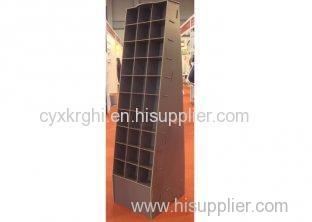 Customized MDF, wood Corrugated POP Displays with cases for supermarket