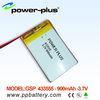 3.7v 433555/900mAh Lithium polymer battery /LIP/li-polymer/li-polymer battery