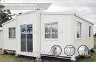 Living Combined Folding Container House , Decorative Portable Office Buildings