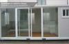 Prefabricated Modular Glass wall container house for shop / store L6055 W2435 H2635 mm