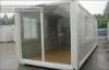 EPS Sandwich Panel 20ft Glass Prefab Homes , Modular Container House For Shelter