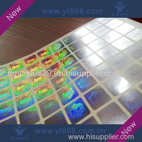 laser hologram anti-counterfeiting sticker