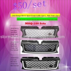 $50 = 2010 Range Rover Sport Front Grille (1pcs) + Side Vents (2pcs)