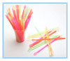colorful drinking straw with spoon