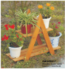 Wooden square flower stand