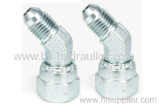 45° Elbow JIC male 74° cone/ JIC female 74° seat Adapters 2J4