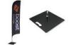 Black Boost Mobile custom feather flags for Indoor / Outdoor promotion