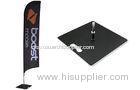 Black Boost Mobile custom feather flags for Indoor / Outdoor promotion
