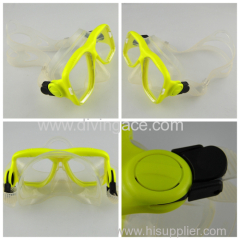 Brand new fashion silicone glass lens diving mask factory
