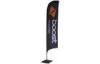 Custom vertical Advertising Beach Flag Banner for Quick Exhibition Booth