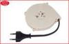 European Power extension cord retractable Cable reel For Vacuum Cleaner / Cooker