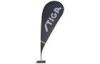 Teardrop Advertising Flags With Flexible Pole / Optional Bases , 120 x 310cm