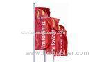 Durable Bright Color Outdoor Advertising Flags with Screen Printing