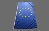 Screen Printed Blue Straight EU Outdoor Flags With Strong Ribbon / Hook