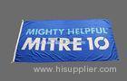 Digital Printed Straight Outdoor Advertising Flags with Custom Logo / Size