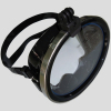 Low volume one lens diving mask/underwater equipment