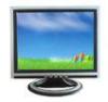 DVI Input 15 Inch Color TFT LCD Monitor , 75Hz Business LCD TFT Display