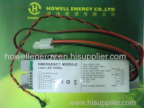 LED emergency inverter /led emergency driver for led panel 37W