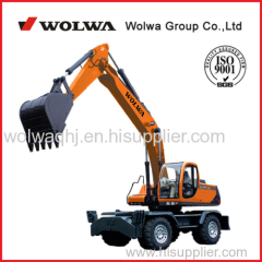 Wolwa 15 ton wheel excavator 0.5m3 bucket for sale