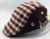 unisex Plaid Duckbill Flat Cap Mens ivy hats For autumn and winter