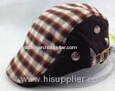 unisex Plaid Duckbill Flat Cap Mens ivy hats For autumn and winter