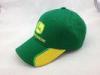 large Green 6 Panel college Cotton Baseball Cap for womens , Velcro Closure