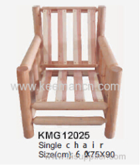 Wooden comfortable single chair
